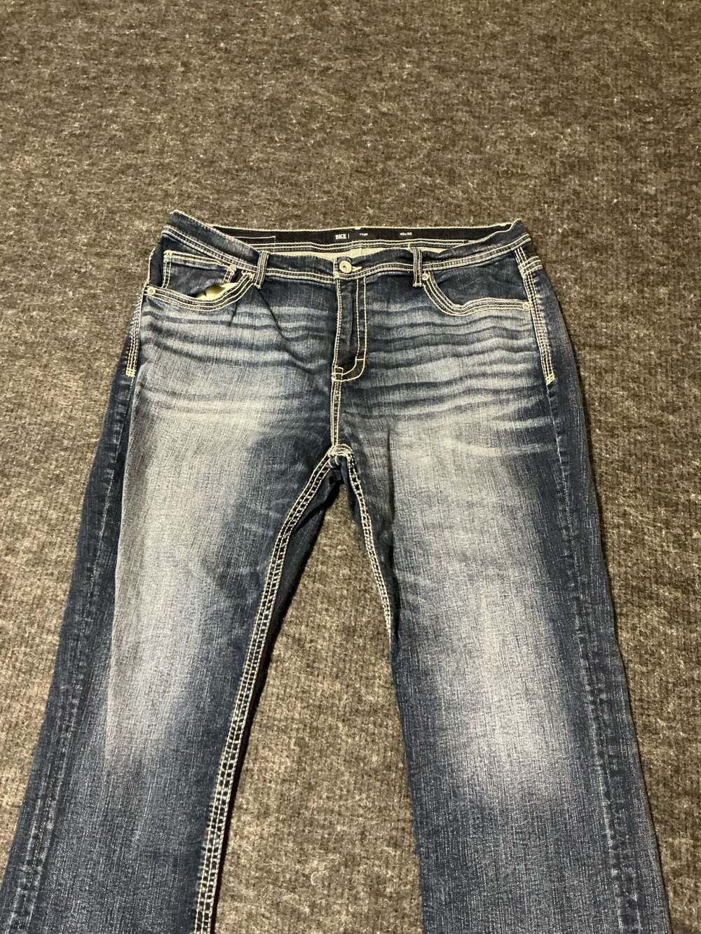 BKE Tyler Relaxed Fit Stretch Denim Jeans Mens Size 40x30 Dark Wash 5 Pockets